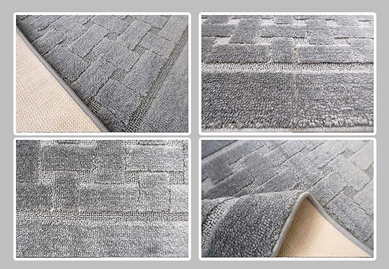 ORFA HOME Non Slip Washable Carpet Runner Rug with Rubber Backing, Custom Floor Mat for Kitchen Hallway Stairs Bedroom Bathroom Entry, Grey, Your Choice of Length, 26 Inch X 10 feet - Image 5